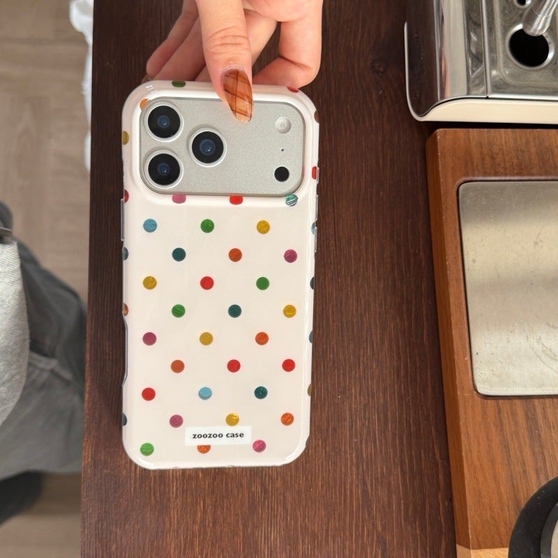 Drop Protection iPhone 14 Scratch Resistant Silicone for 14 Plus 14 Pro 14 Pro Max with Polka Dot in Multicolour Polka Dot - Image 5