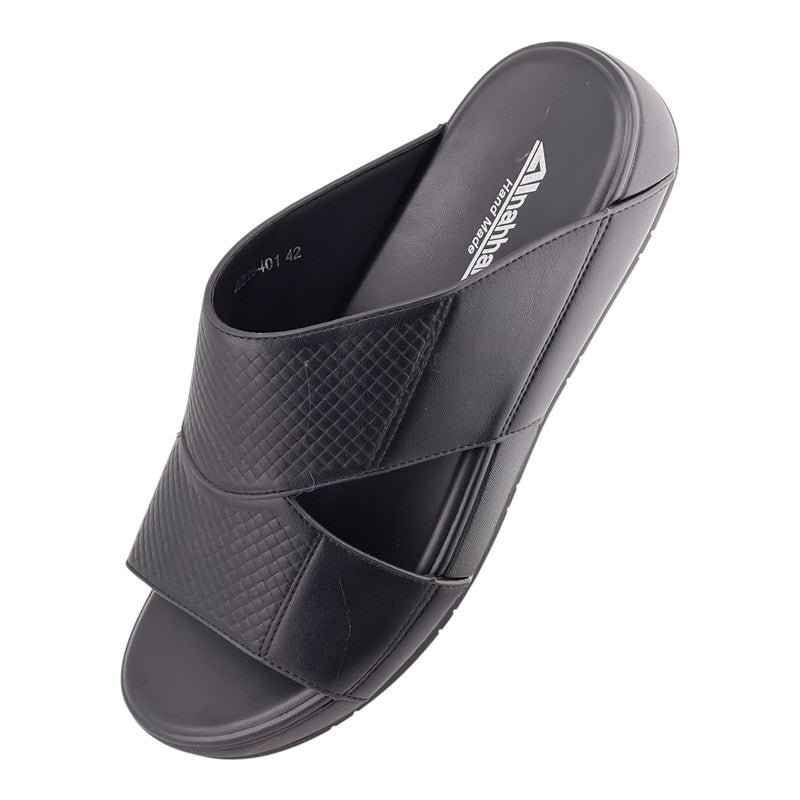 AET A E T Handmade Arabic Sandals For Men | Outdoor Mens Slippers | Everyday Flip Flops Open Toe | Arabic Genuine Leather | New Arabic Design | Matching Color Footbed | Comfortable & LightWeight - Image 3