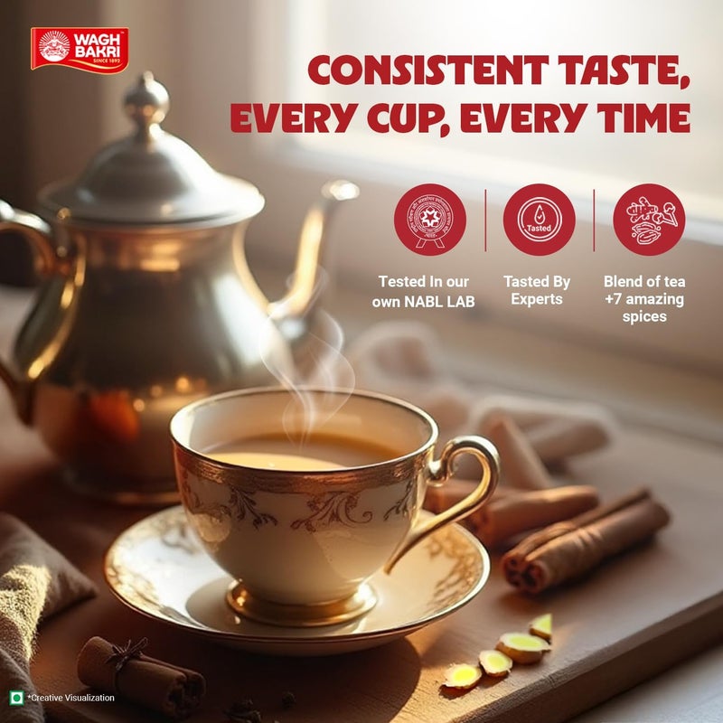 Wagh Bakri Premium Masala Chai - 250 Grams - Image 5