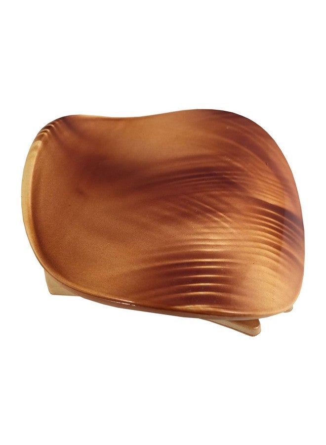 Parcelona France Onde Beige Waves Celluloid Side Slide In Secure Grip Hair Updo Hinge Duck Hair Claw 2 3/4 Inch - Image 1