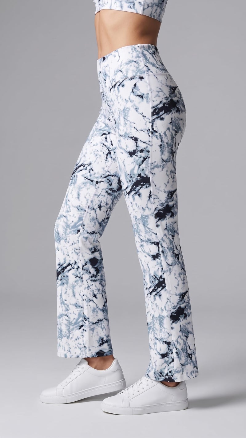 Mehrang Premium Gym wear/Active Wear Tights Stretchable Leggings Yoga Pants Gym Tight, (in, Alpha, XL, Regular, Marble Print) - Image 5