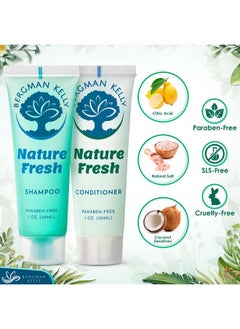 BERGMAN KELLY - Travel Shampoo And Conditioner Set - 1 Fl Oz, 100 Pieces, Nature Fresh - Delight Your Guests With Refreshing & Soothing Hotel Toiletries And Guest Hospitality In Bulk  - Image 2