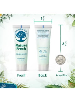 BERGMAN KELLY - Travel Shampoo And Conditioner Set - 1 Fl Oz, 100 Pieces, Nature Fresh - Delight Your Guests With Refreshing & Soothing Hotel Toiletries And Guest Hospitality In Bulk  - Image 4