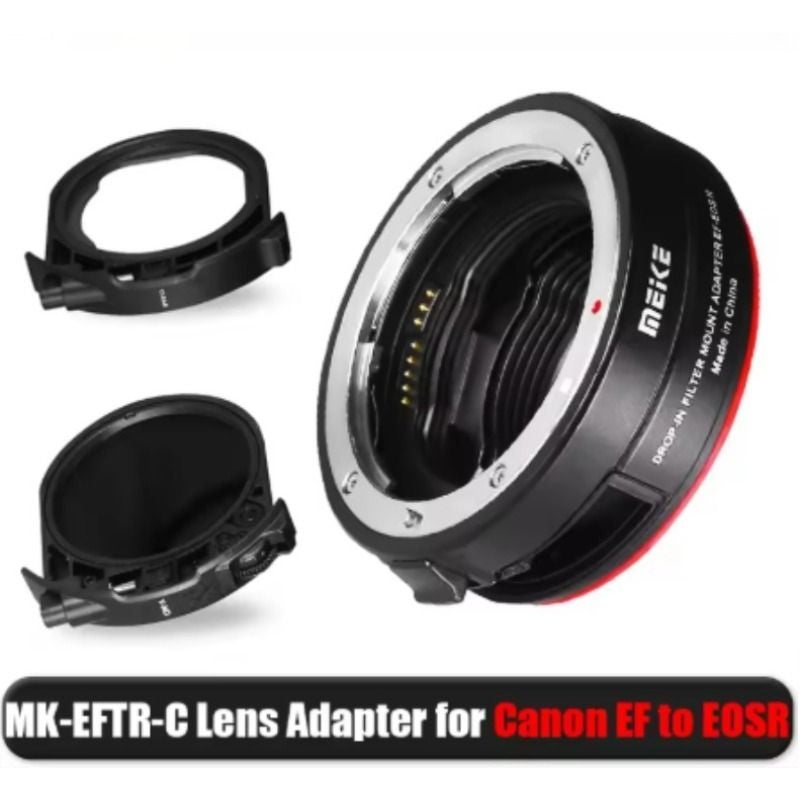 Meke Meike Meke Mk-eftr-c Auto Focus Lens Mount Adapter Ring for Canon Ef/ef-s to EOS M with Variable ND and UV Filter - Image 3