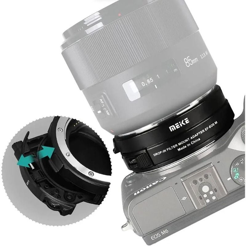 Meke Meike Meke Mk-eftr-c Auto Focus Lens Mount Adapter Ring for Canon Ef/ef-s to EOS M with Variable ND and UV Filter - Image 4
