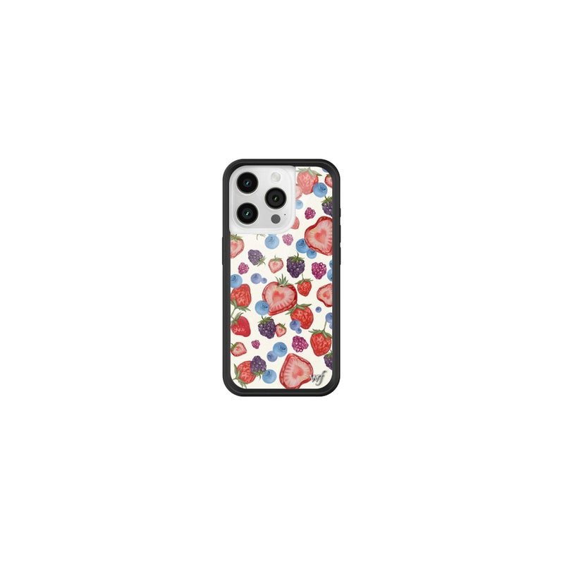 Wildflower Cases Compatible with iPhone 16 Pro Protective Black Bumper 65ft Drop Test Certified Women Owned Small Business Berries Aesthetic Classic Popular Trendy Fruit Tart - Image 2