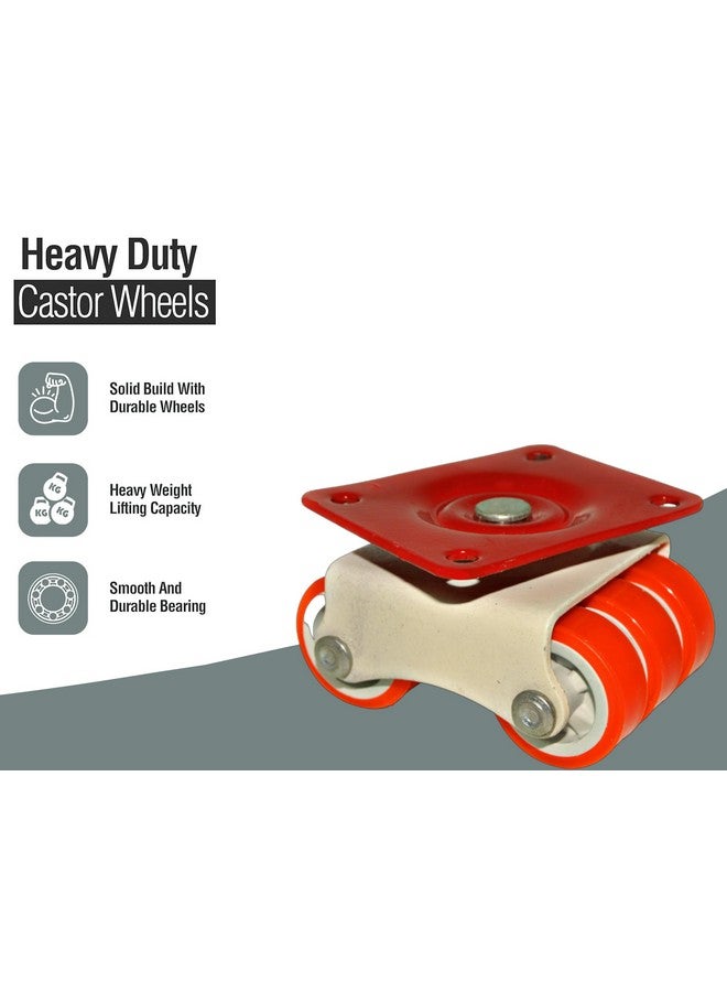 NB Crafted 360 Degrees Caster Moving Wheel for Heavy Furniture with Bearing for Bed, Table, Sofa, Trolley Moving Heavy Duty Weight Capacity upto 500-600 Kg (Pack of 8) - Image 4