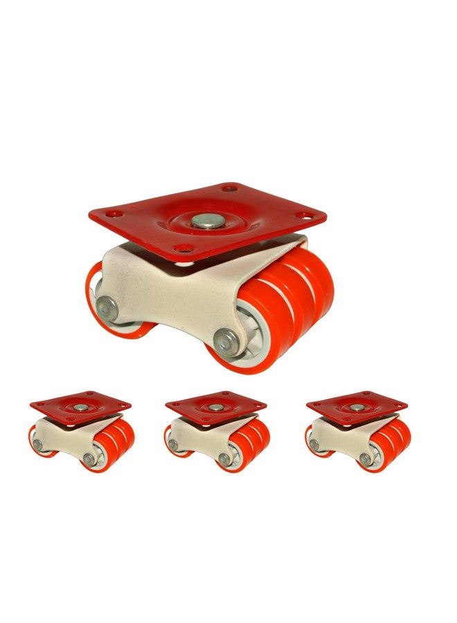 NB Crafted 360 Degrees Caster Moving Wheel for Heavy Furniture with Bearing for Bed, Table, Sofa, Trolley Moving Heavy Duty Weight Capacity upto 500-600 Kg (Pack of 8) - Image 1