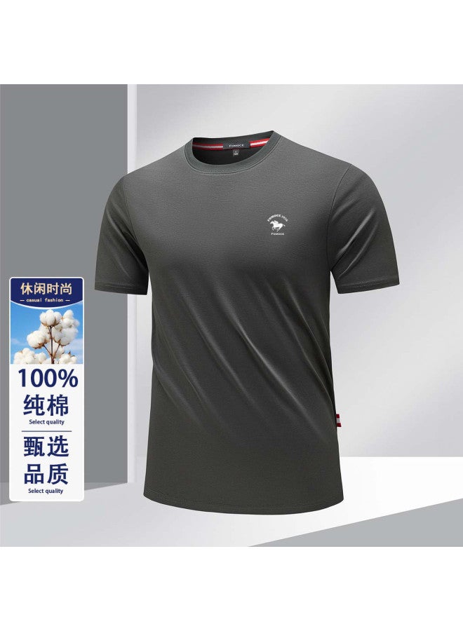 Fomoce men's Short Sleeve T-shirt - Summer Comfort, Stylish & Versatile Casual Top - Image 2