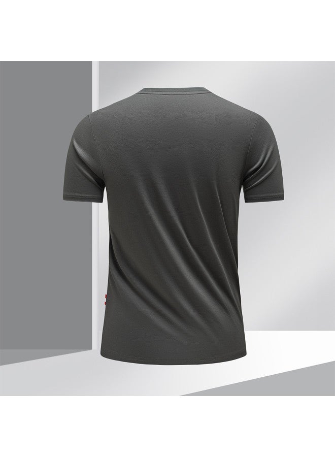 Fomoce men's Short Sleeve T-shirt - Summer Comfort, Stylish & Versatile Casual Top - Image 4