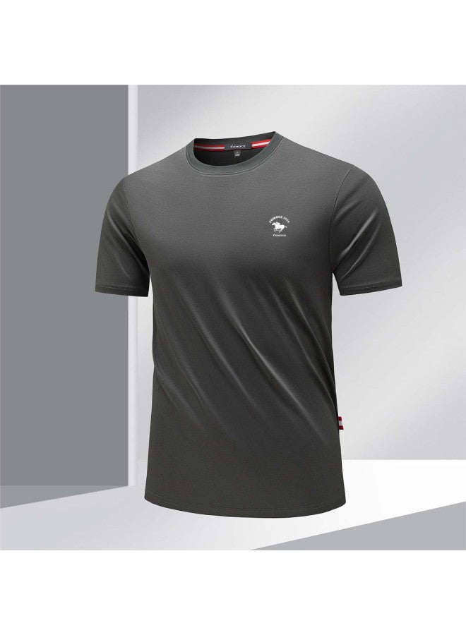 Fomoce men's Short Sleeve T-shirt - Summer Comfort, Stylish & Versatile Casual Top - Image 3