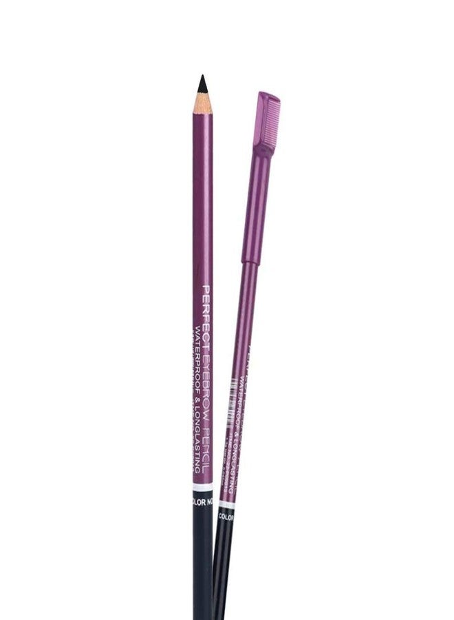Me Now Eyebrow Pencil with Comb Professional Makeup (PACK OF 2, BLACK) - Image 2