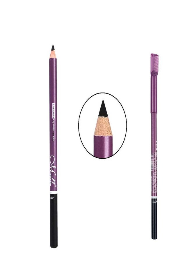 Me Now Eyebrow Pencil with Comb Professional Makeup (PACK OF 2, BLACK) - Image 4
