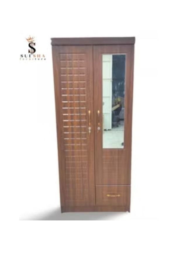 2 Door Wooden Wardrobe Cabinet Cupboard Engineered Wood Perfect Modern Stylish Heavy Duty With Mirror Charry - pzsku/Z8B93F81AB8712C7D773EZ/45/_/1685004471/272cbc65-43b2-4ff9-9c25-eb3c11197dae