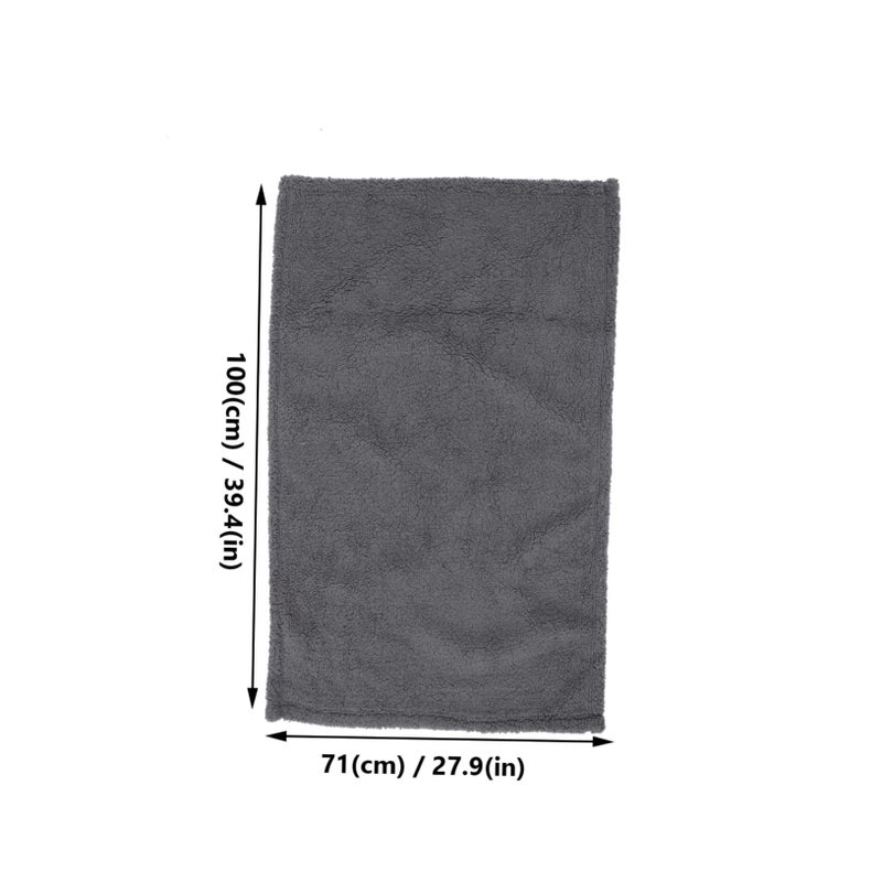Grey Pet Blanket Soft Fleece Sleeping Mat Portable Lightweight for Home and Travel - Image 3