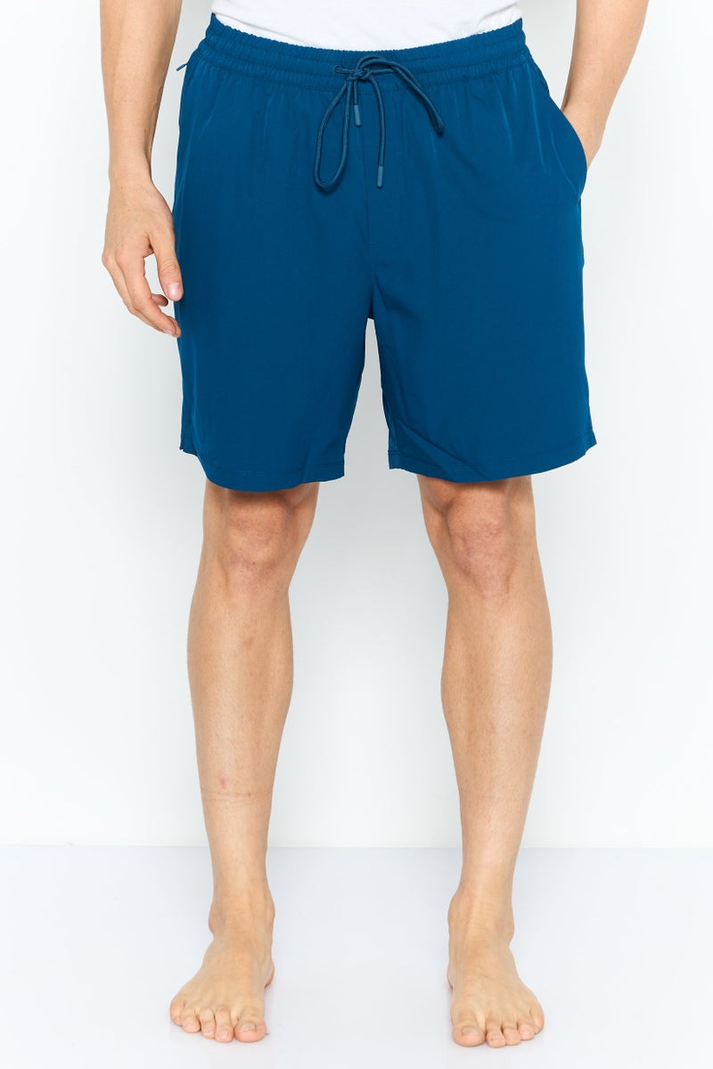 DKNY Men Solid Board Shorts, Poseidon - Image 1