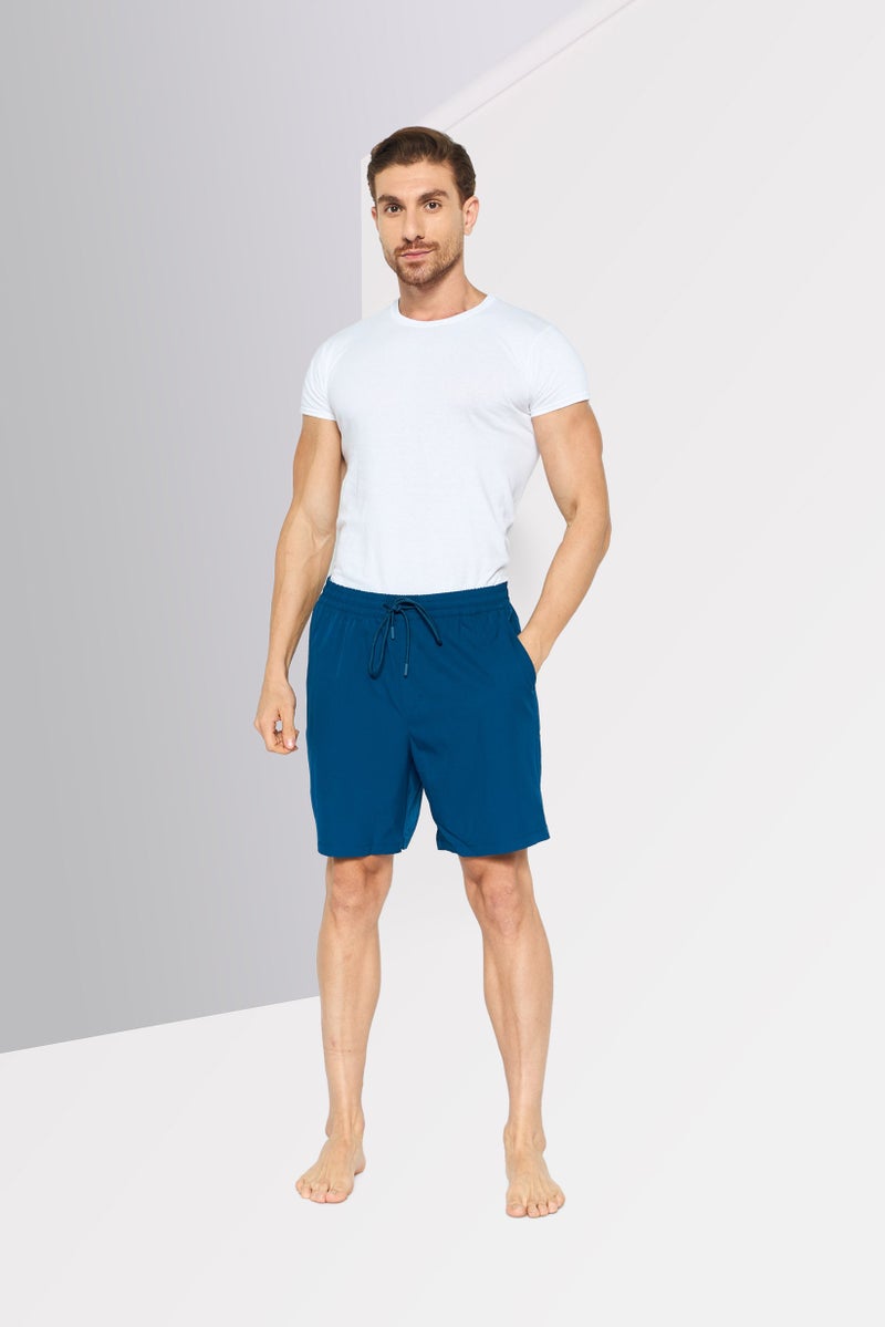 DKNY Men Solid Board Shorts, Poseidon - Image 2
