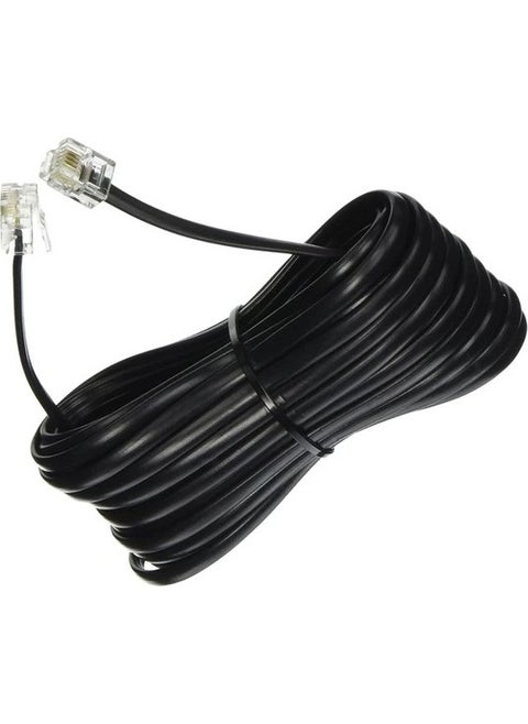 30 meters Black Telephone Modem Adsl Vdsl Patch Cable Telephone Rj11 Line Connection Cable