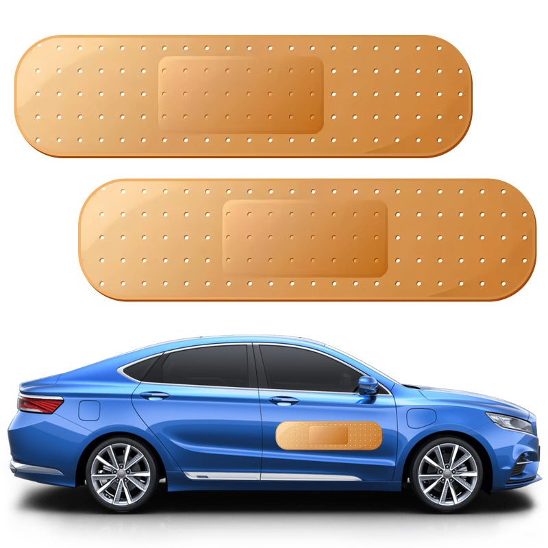 UYUOO 2PCS Car Bandaid Sticker 24 x 6.6 Inches Giant Bandaid Sticker, Car Accessories Funny Band aid Stickers for Car Damage to Cover Crack, Damage, Scratch and Dent - Image 1
