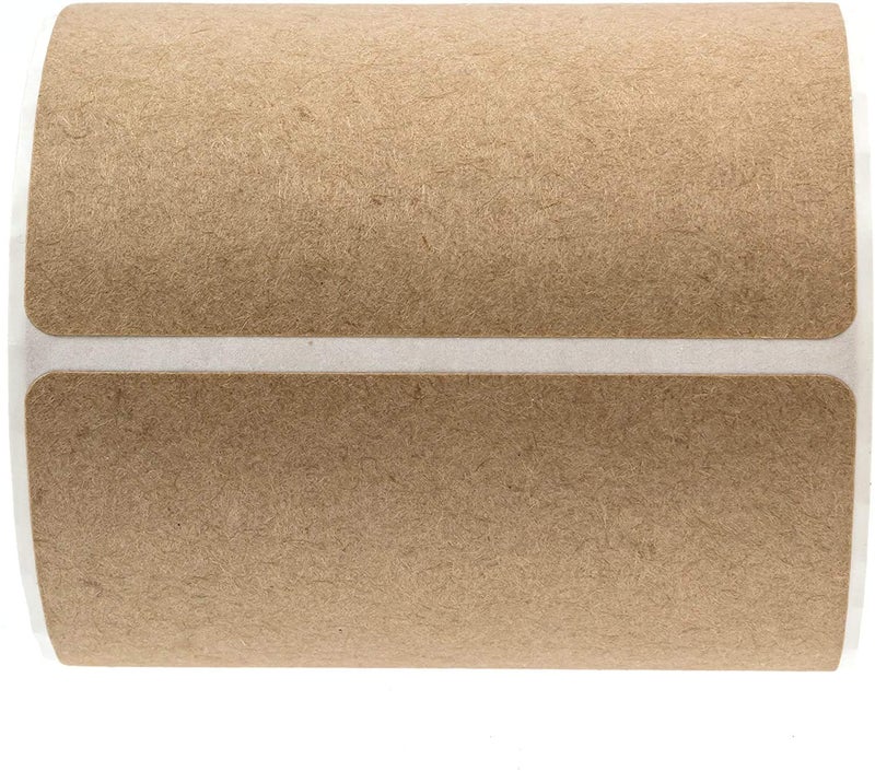 SBlabels 2" x 3" Brown Kraft Rectangle Color Code Labels / 250 Permanent Adhesive Write On Labels/Blank Kraft Stickers - Image 2