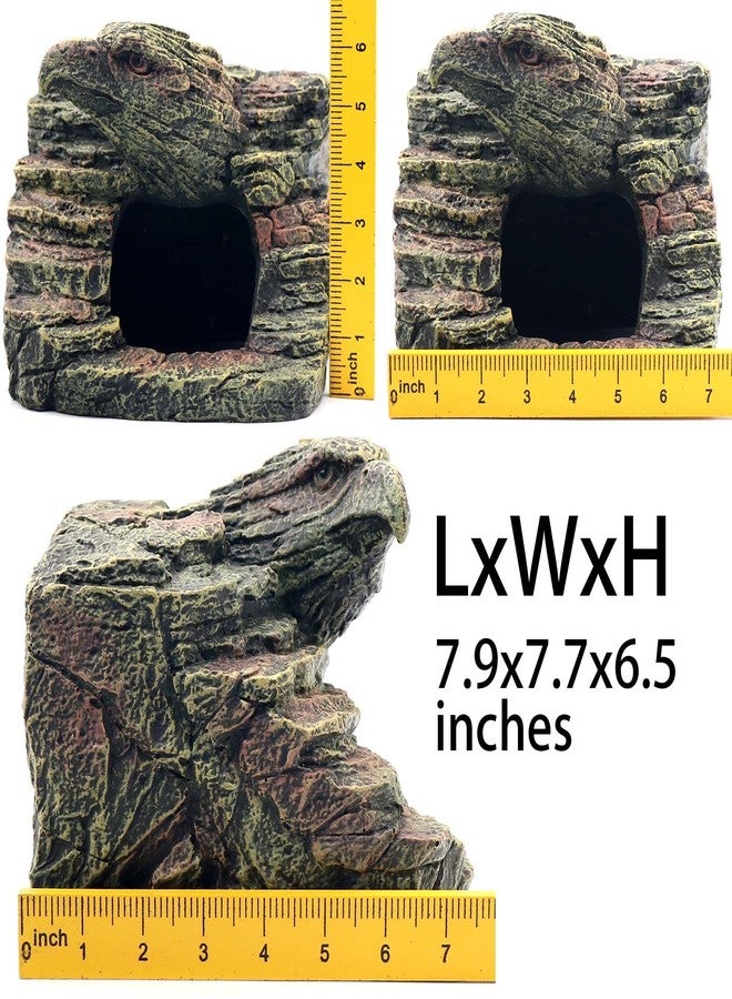 relaqcc Reptile Rock Basking Platform, Gecko Hide Cave Hiding Place, Snake Cave and Hides for Reptiles, Amphibians, and Small Animals, Lizards (Type-D（Small）) - Image 3