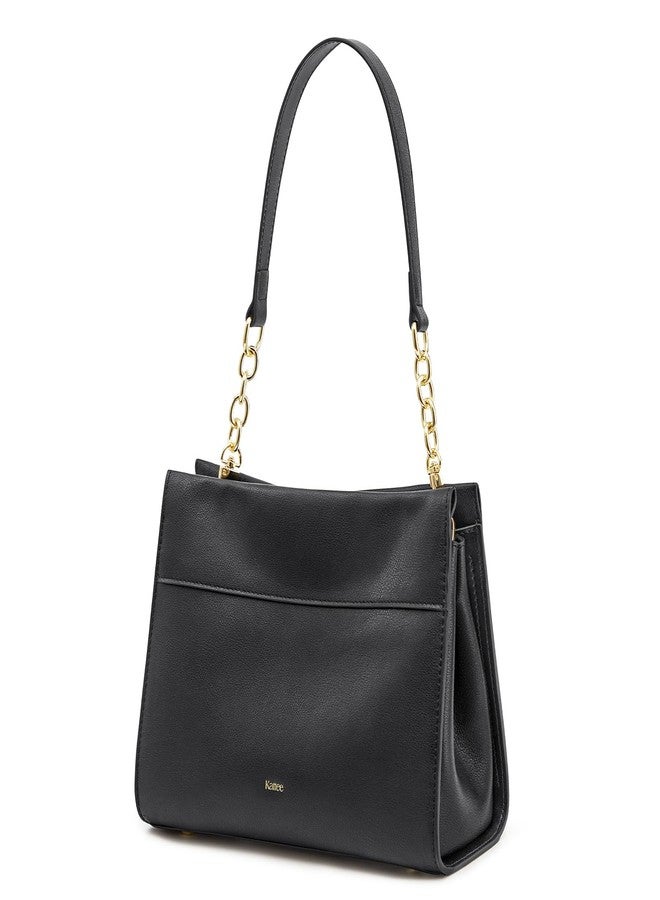 Kattee Leather Purses and Handbags for Women, Small Crossbody Bags for Women, Top Handle Hobo Shoulder Bag with 2 Straps - Image 1