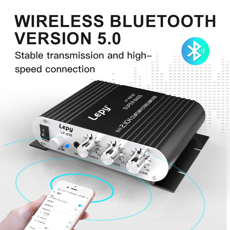 Lepy838Bt Bluetooth 2.1 Channel Ultra-Subwoofer Multi-Channel Computer Mobile Phone Projection Suitable For Power Amplifier - Image 5