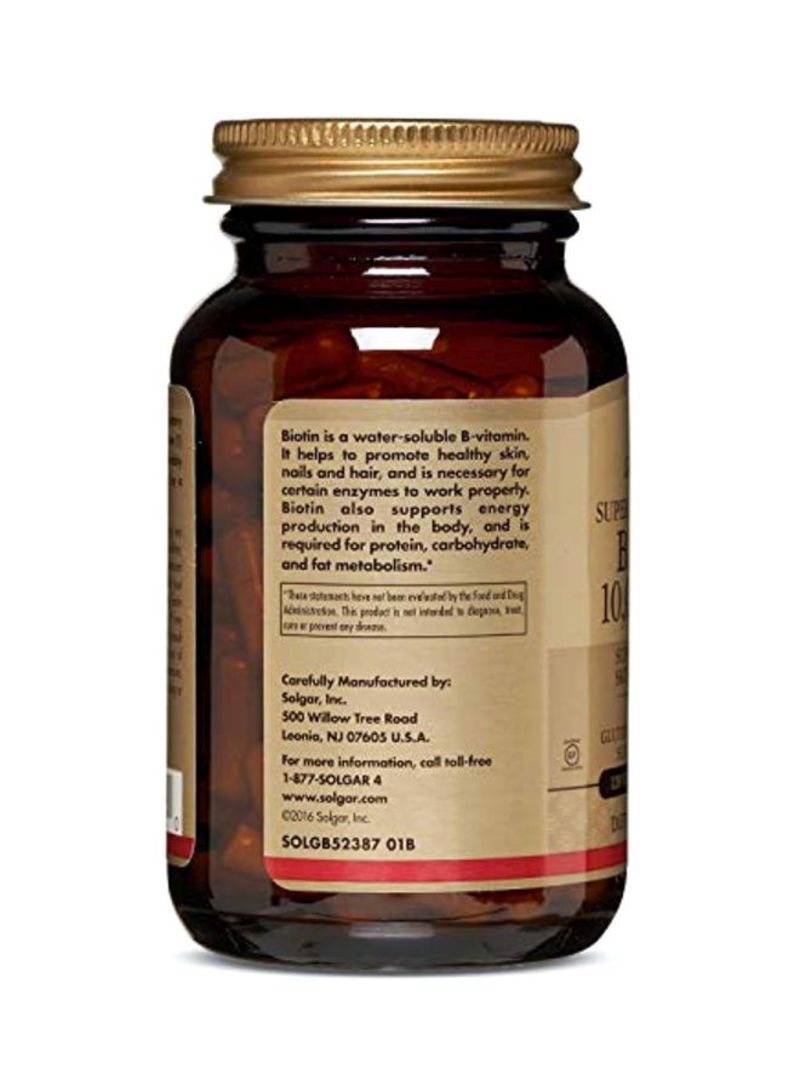 Solgar Biotin Dietary Supplement 10000mcg - 120 Vegetable Capsules - Image 4