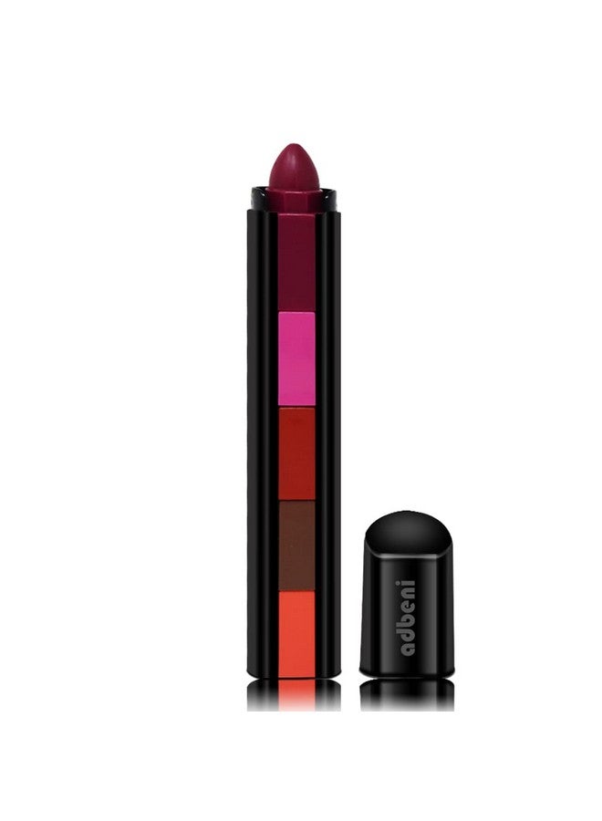 Adbeni 5 in 1 Matte Lipsticks, Lip Crayon, Lip Makeup, Lip Color, 7g and 3 Step Makeup Stick With Eye Shadow, Blush, and Lipstick, Complete Makeup of Eyes Cheek and Lips, 4.5g (L004-MK001) - Image 3