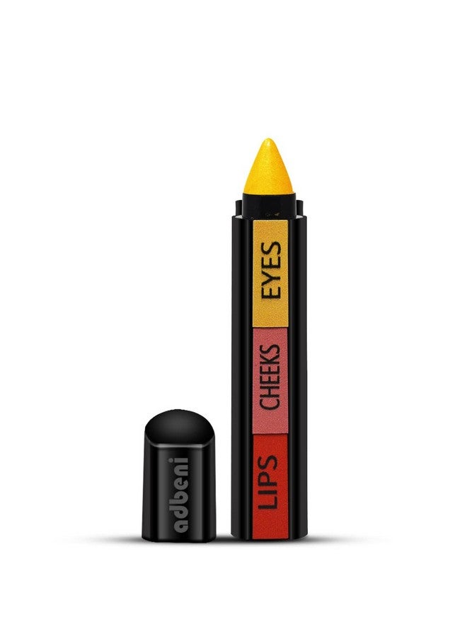 Adbeni 5 in 1 Matte Lipsticks, Lip Crayon, Lip Makeup, Lip Color, 7g and 3 Step Makeup Stick With Eye Shadow, Blush, and Lipstick, Complete Makeup of Eyes Cheek and Lips, 4.5g (L004-MK001) - Image 2