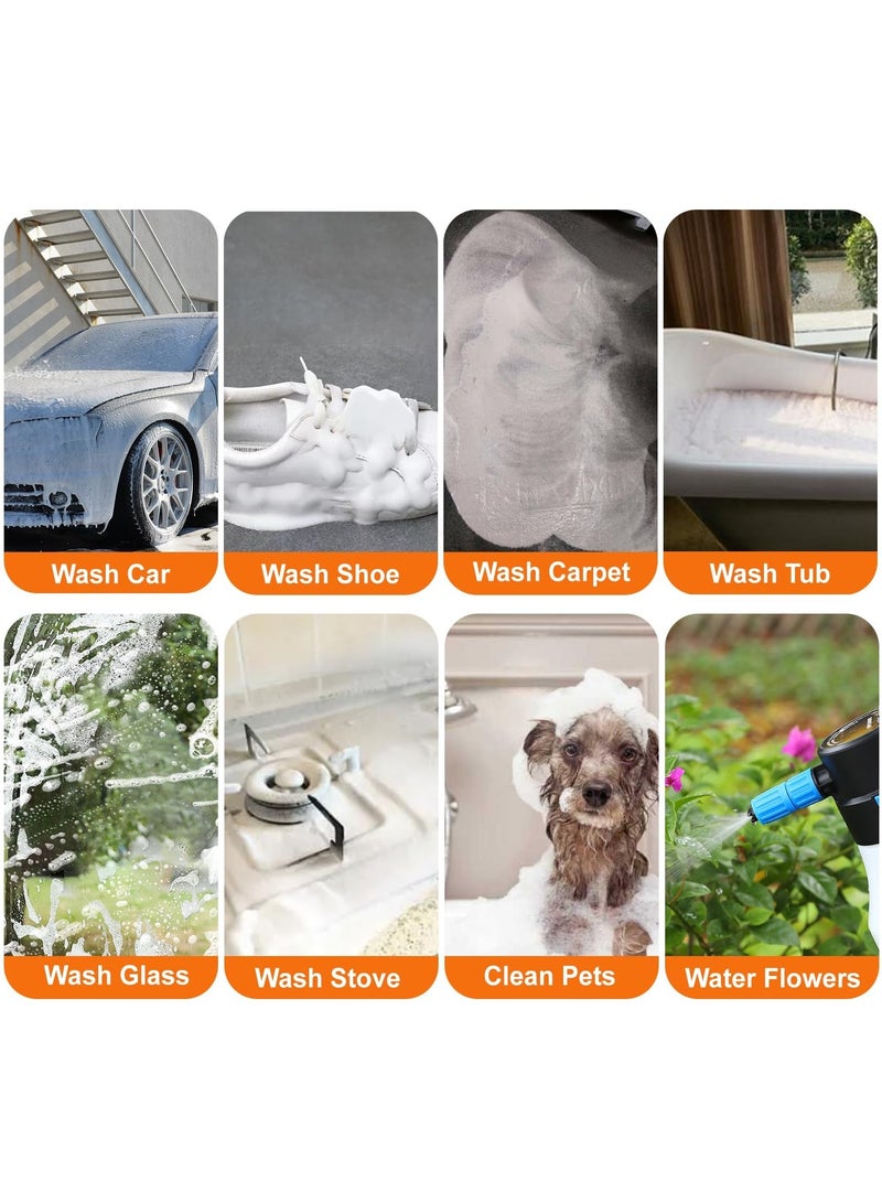 Bukela Car Foam Sprayer, Electric Pressurized Foam Sprayer, Foam Sprayer, Car Wash Foam, Adjustable Foaming Car Wash Sprayer, Suitable for Home, Garden Car Beauty Cleaning, Car Accessories (1.5 L) - Image 5