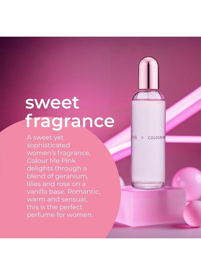 COLOUR ME Pink Eau de Parfum for Women 100ml - Image 5