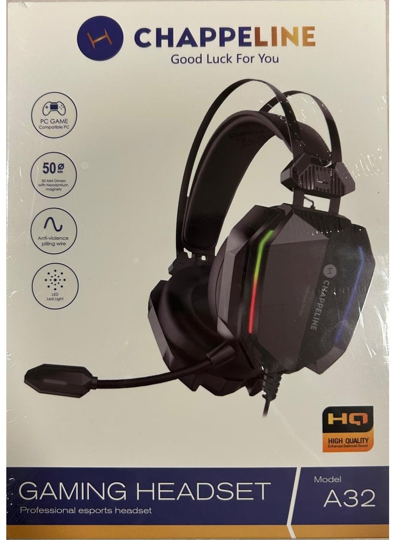 CHAPPELINE Gamez Bluetooth Gaming Headset, 20Hz Frequency Response, 42+3% Microphone Sensitivity, 200mA Power Supply, LED Lighting, 50mm Speakers, Skin-Friendly Protein Ear Tips special PC - Image 2