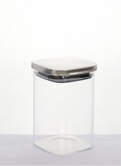 Clear glass container with elegant design - modern and ideal food storage