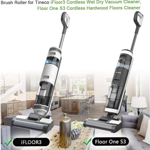 TQEONKL Vacuum Brushes Parts 2PC, Vacuum Replacement Brush Rollers Attachments Compatible with Tineco iFloor 3/ Floor One S3/ iFloor 2 Cordless Wet Dry Vacuum Cleaner, Vacuum Accessory Replacement Kit - Image 2