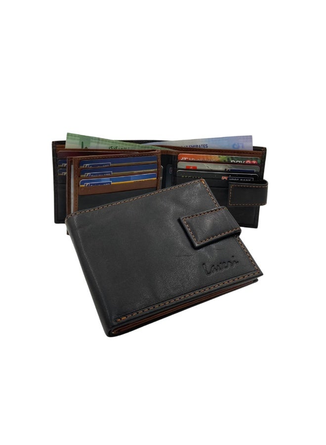 LAVERI LEATHER Antq, Smooth Leather Wallet Inside Leather Lining - Image 1