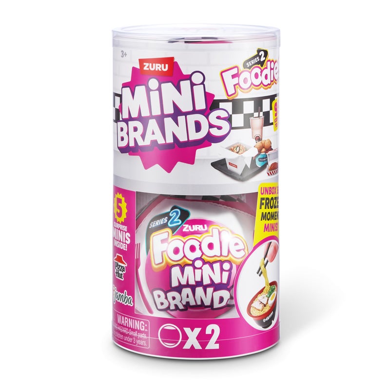 Mini Brands Foodie Series 2 (2 Pack) by ZURU Real Miniature Fast Food Brands Collectible Toy, 5 Mystery Brands for Girls, Teens, Adults, Collectors Perfect Stocking Stuffer and Gift - Image 2