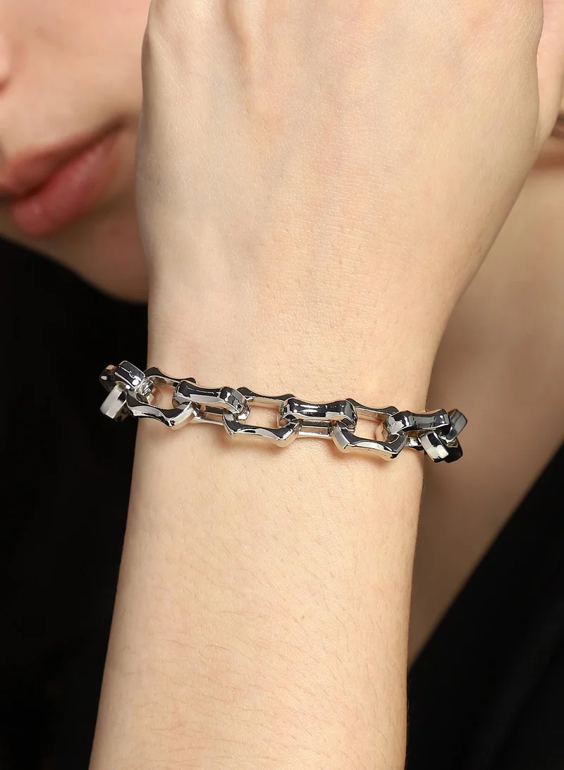 سوهي سوار سلسلة للنساء بلون كروم بمشبك مخلبي