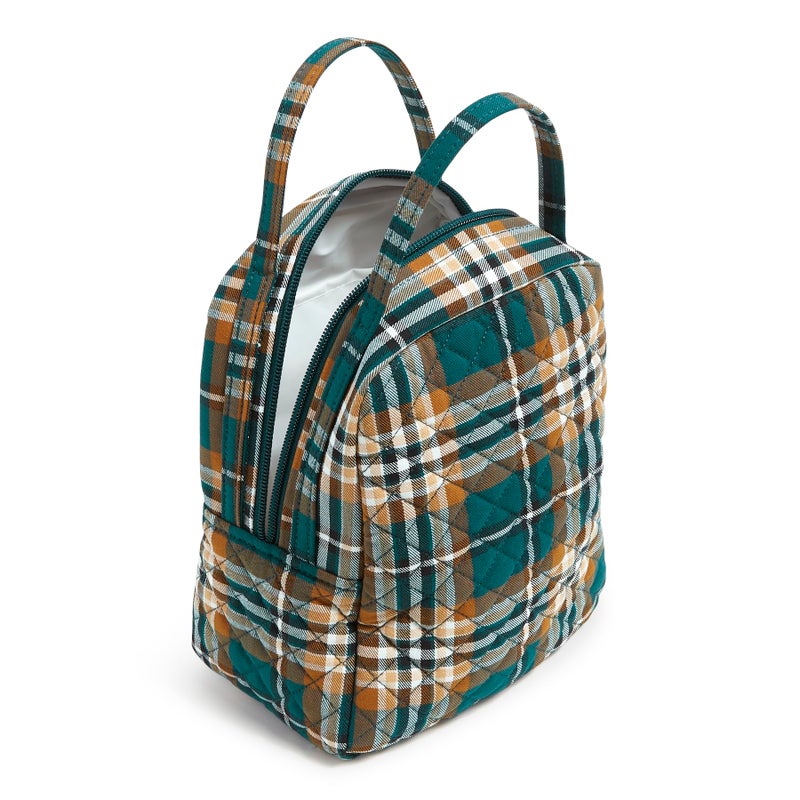 Vera Bradley Women'S Cotton Lunch Bunch Lunch Bag  Orchard Plaid  One Size - Image 3