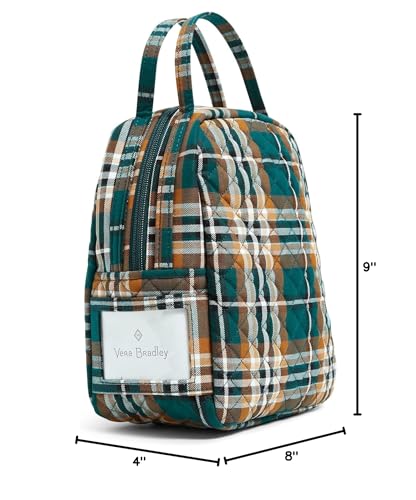 Vera Bradley Women'S Cotton Lunch Bunch Lunch Bag  Orchard Plaid  One Size - Image 5