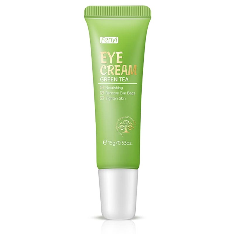 AKARY Green Tea Eye Care Cream Eliminate Eye Bag Dark Circles Tea Leaf Extract Eye Cream for Nourishing Eye Areas  Tightening the Skin