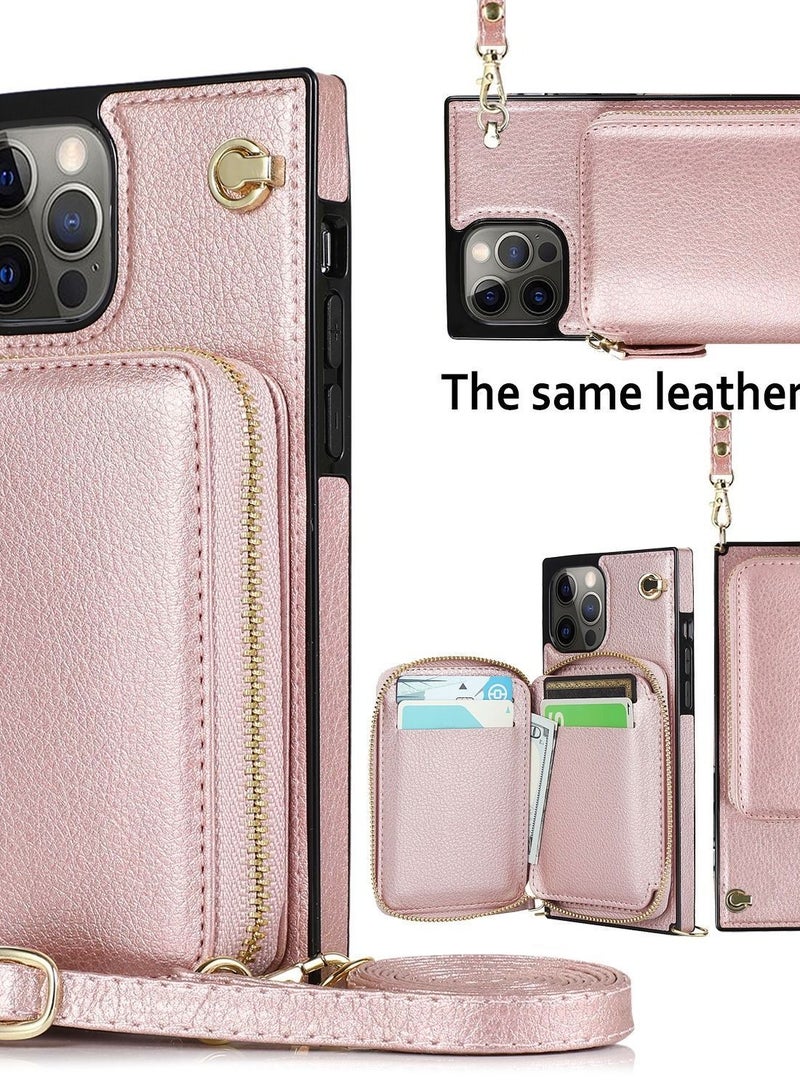 Loquat Suitable For Iphone Card Slot Zipper Leather Case - Image 2
