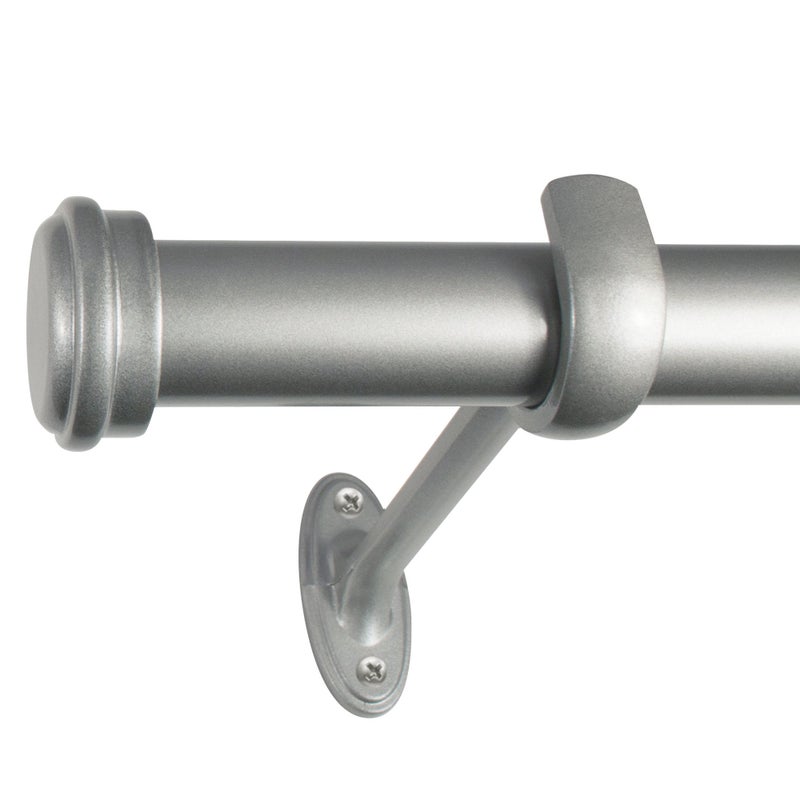 Decopolitan 2794136NI End Cap Curtain rod 36 to 72Inch Nickel