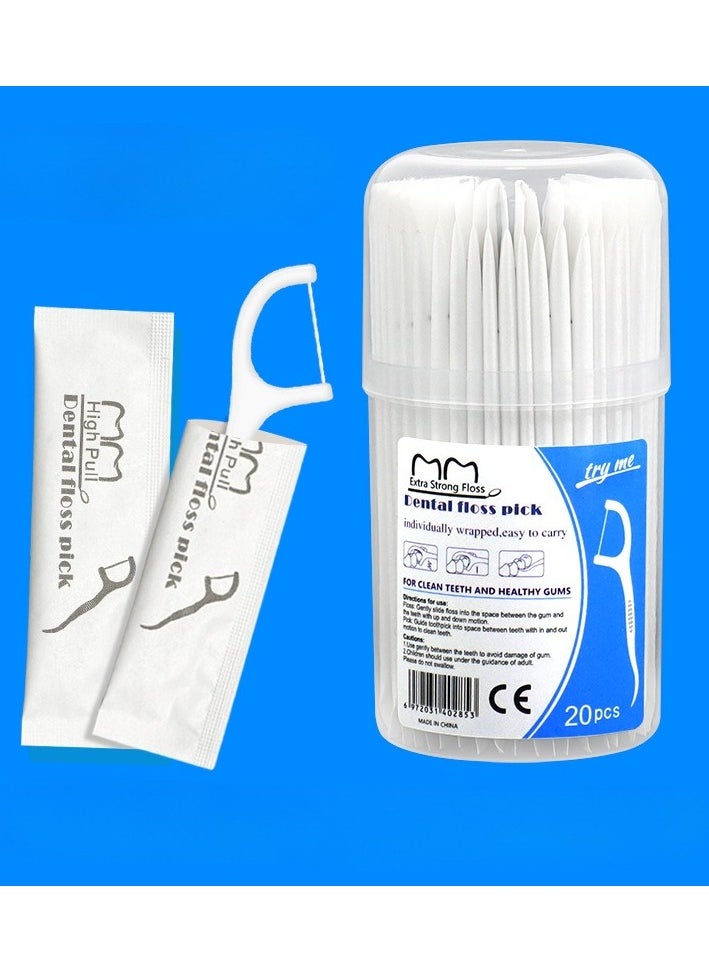keloray Individually Wrapped Dental Floss Picks-Oral Care Flossers for Adults- Floss Singles Bag- Travel Hotel Restaurant Office Car Dental Floss  - Image 1