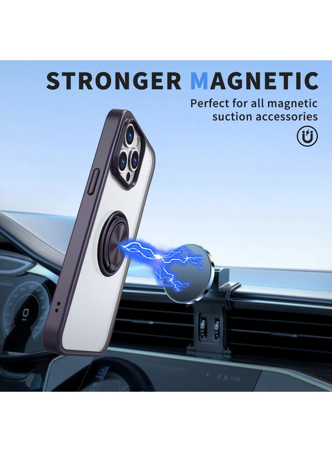 Zaboon Case For iPhone 13 Pro Max Ring Holder PC Hybrid TPU Phone Case - Image 2