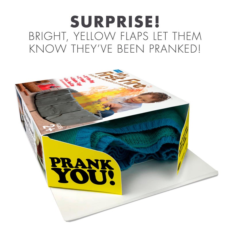 Prank Pack Prank O My First Fire Prank Gift Box â€“ Funny Empty Gag Gift Packaging for White Elephant, Christmas & Office Parties, Hilarious Joke Gift Box to Hide Real Presents for Friends & Family - Image 4