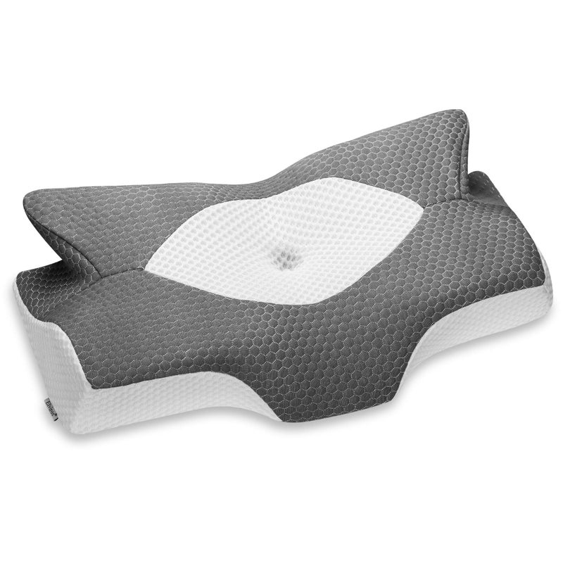 Elviros Cervical Memory Foam Pillowcase (Dark Grey) - Image 5