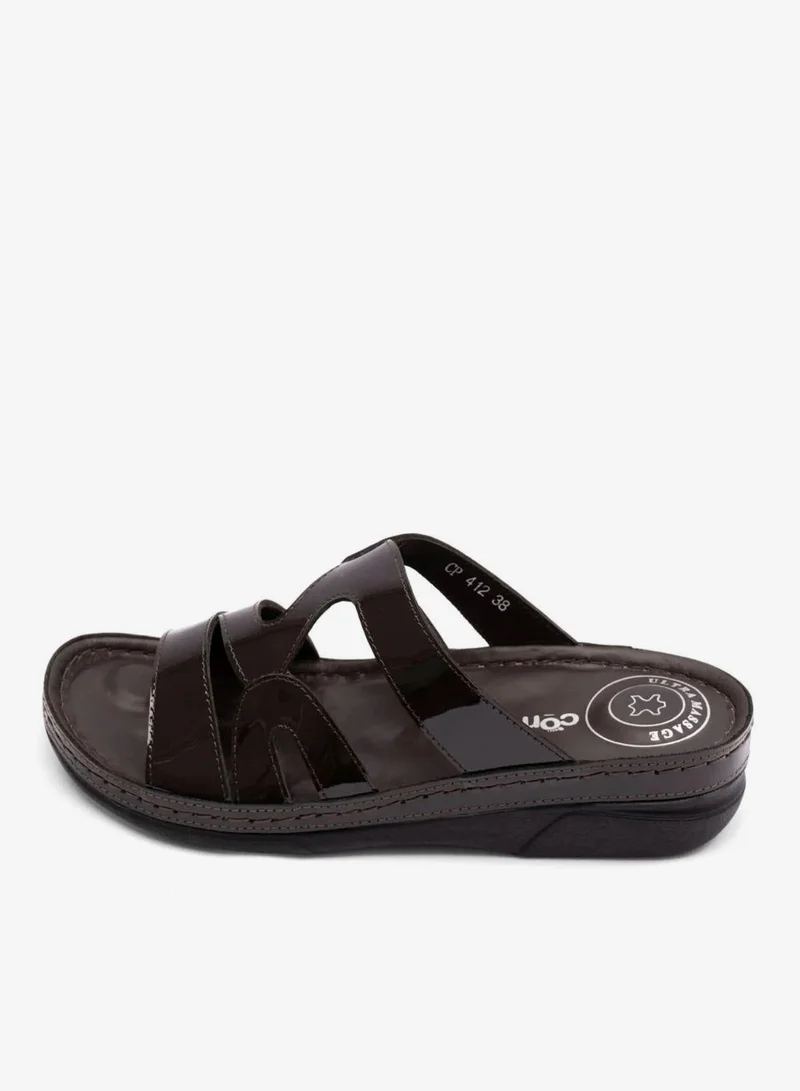 Comfort Plus  COMFORT PLUS SANDALS FOR LADIES ITALIAN DESIGN BROWN for Women | Best Price UAE