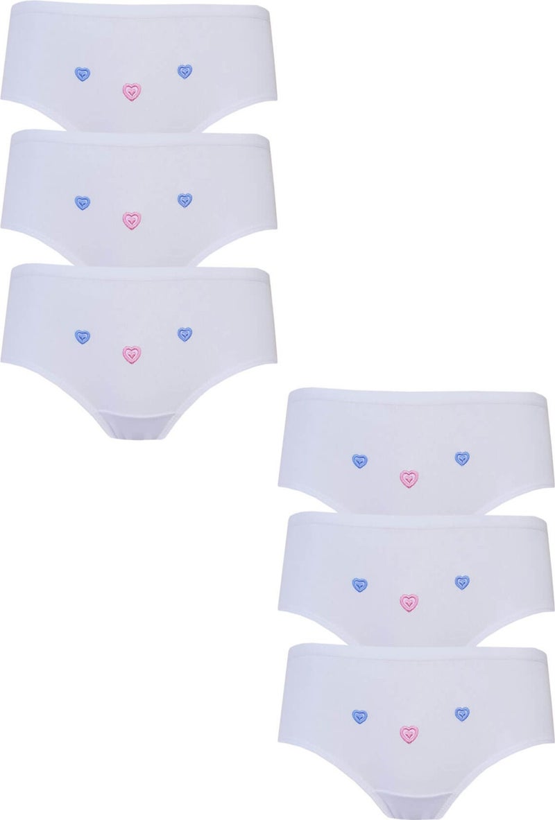 Hepsine Rakip Rivaling All 6 Girls' Panties Thin Waist Bato Cotton Embroidered Slip Quality  - Image 2