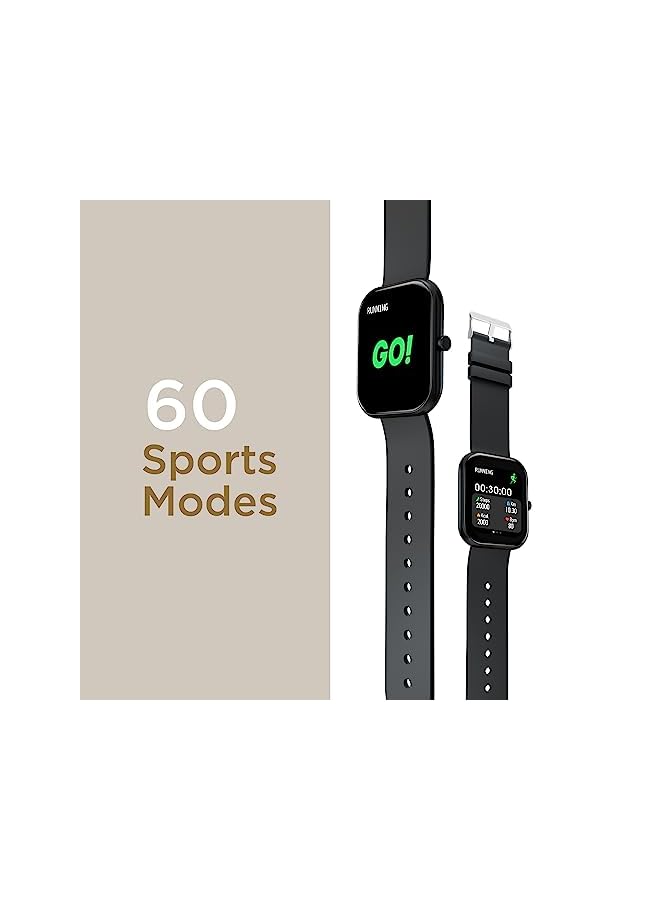 Fire-Boltt Dazzle 1.83" Smartwatch Full Touch Largest Borderless Display & 60 Sports Modes (Swimming) with IP68 Rating, Sp02 Tracking, Over 100 Cloud Based Watch Faces (Black) - Image 4